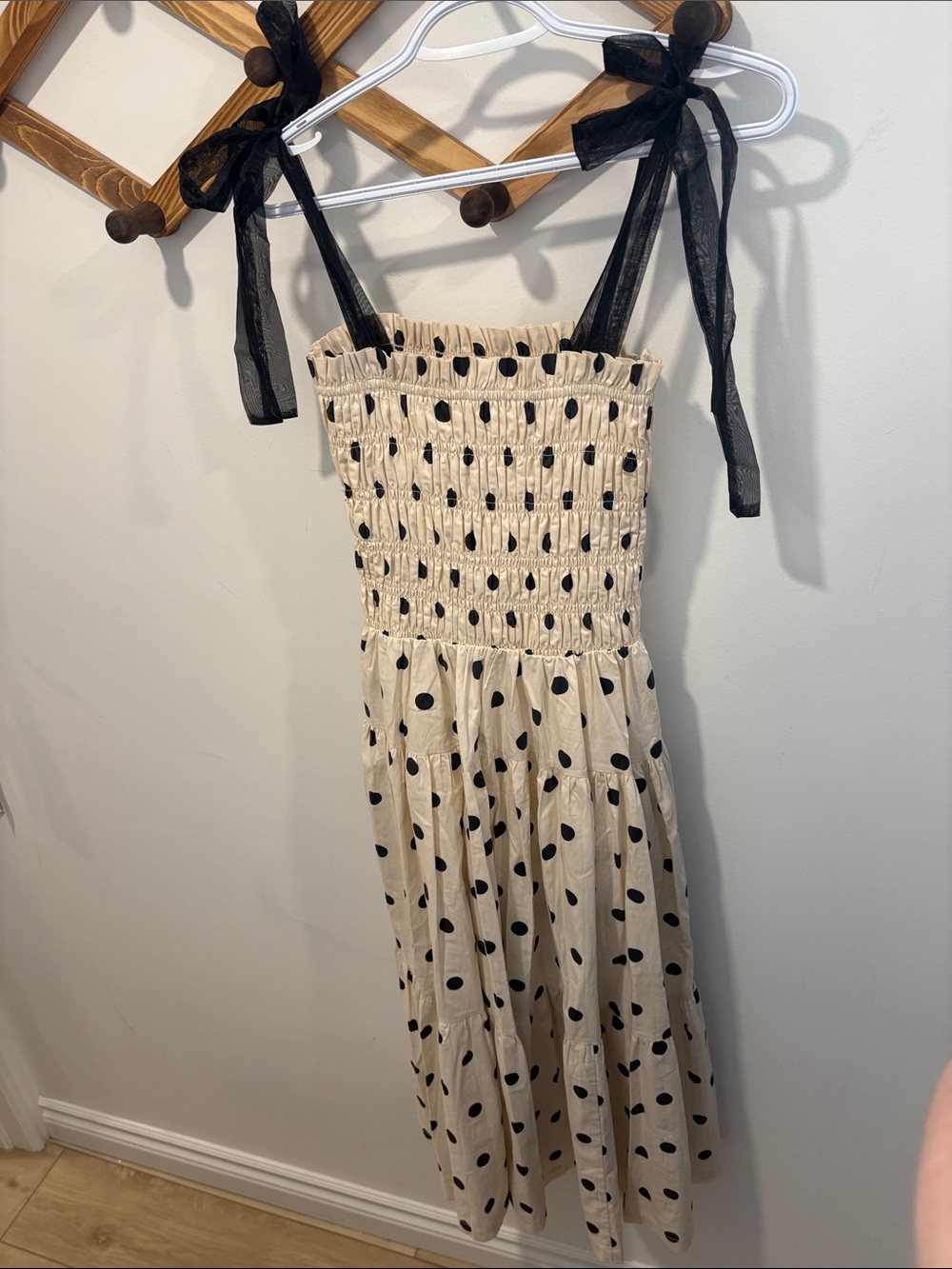En Saison Polka dot midi dress